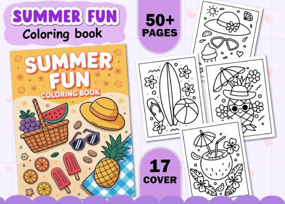 A Crafter's Review of Summer Fun Coloring Pages Graphics