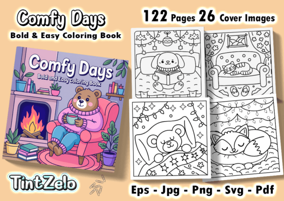 A Designer's Hands-On Review of Comfy Days Coloring Pages Bold Easy