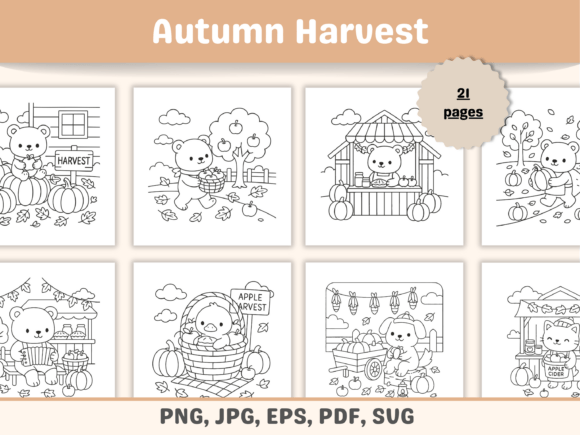A Graphic Designer's Take on the Autumn Harvest Coloring Book Pumpkin