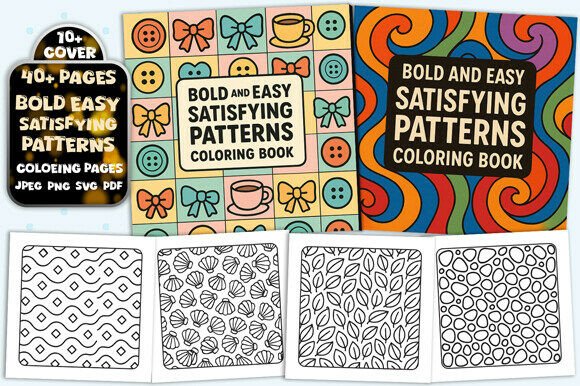 A Graphics Kit Review: Easy Satisfying Pattern Coloring Pages