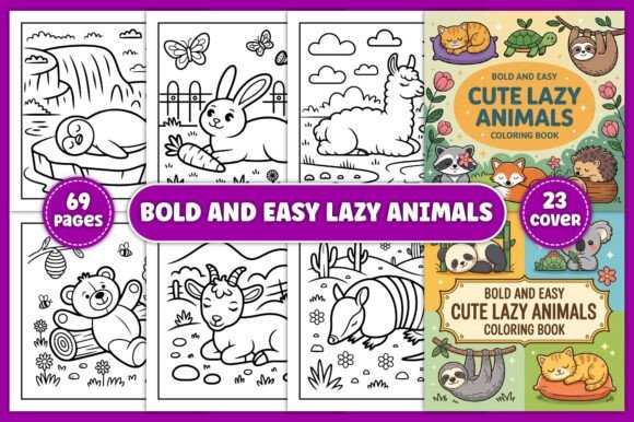 A Professional Designer's Take on Bold & Easy Lazy Animals Graphics