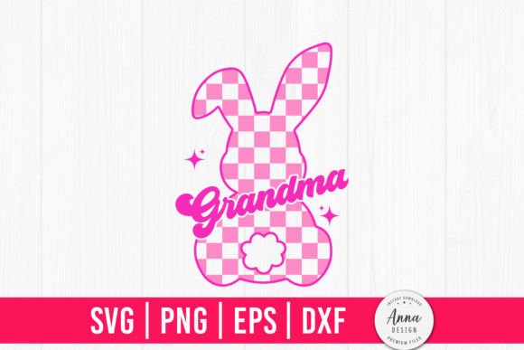 A Retro Bunny Asset for Easter Graphics and Print Templates