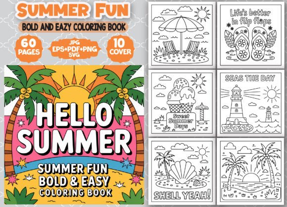 An Expert Review of the Summer Fun Bold Easy Coloring Book Graphics