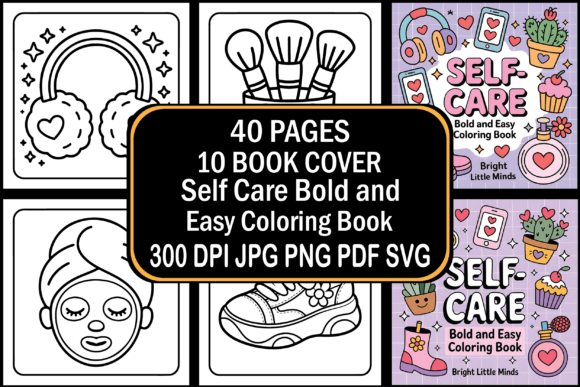 Evaluating Self Care Bold and Easy Coloring Graphics for Your Shop