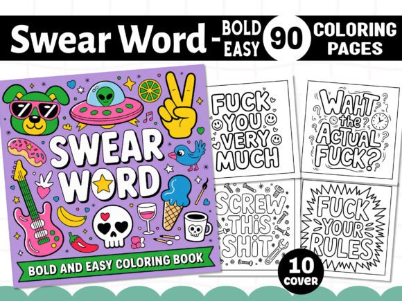Graphics Review: Swear Word Coloring Pages for Bold Branding