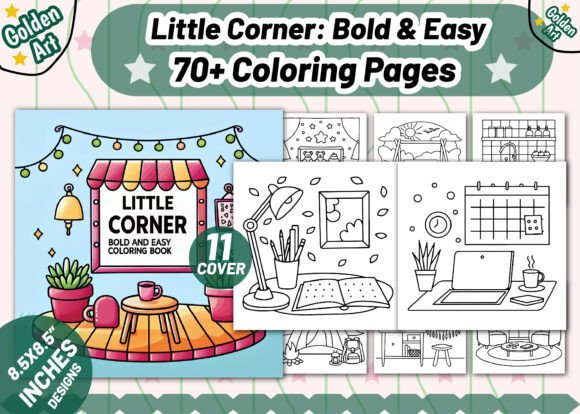 Little Corner Bold Easy Coloring Pages: A Graphic Designer Review