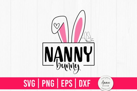 Nanny Bunny Easter Graphics for Print Templates & Products