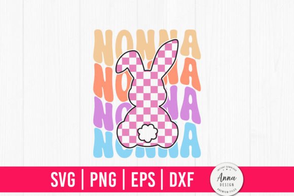 Nonna Retro Easter Bunny: A Graphic Designer's Review for Print Templates
