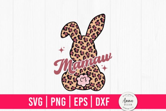The Mamaw Easter Leopard Bunny: A Playful Graphic for Spring Branding